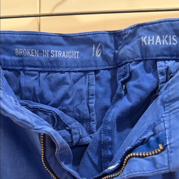 GAP Women's Straight Leg Blue Pants - Picture 3 of 5